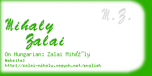 mihaly zalai business card